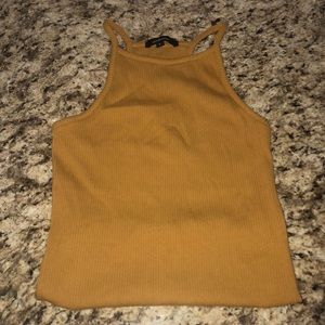 yellow halter top